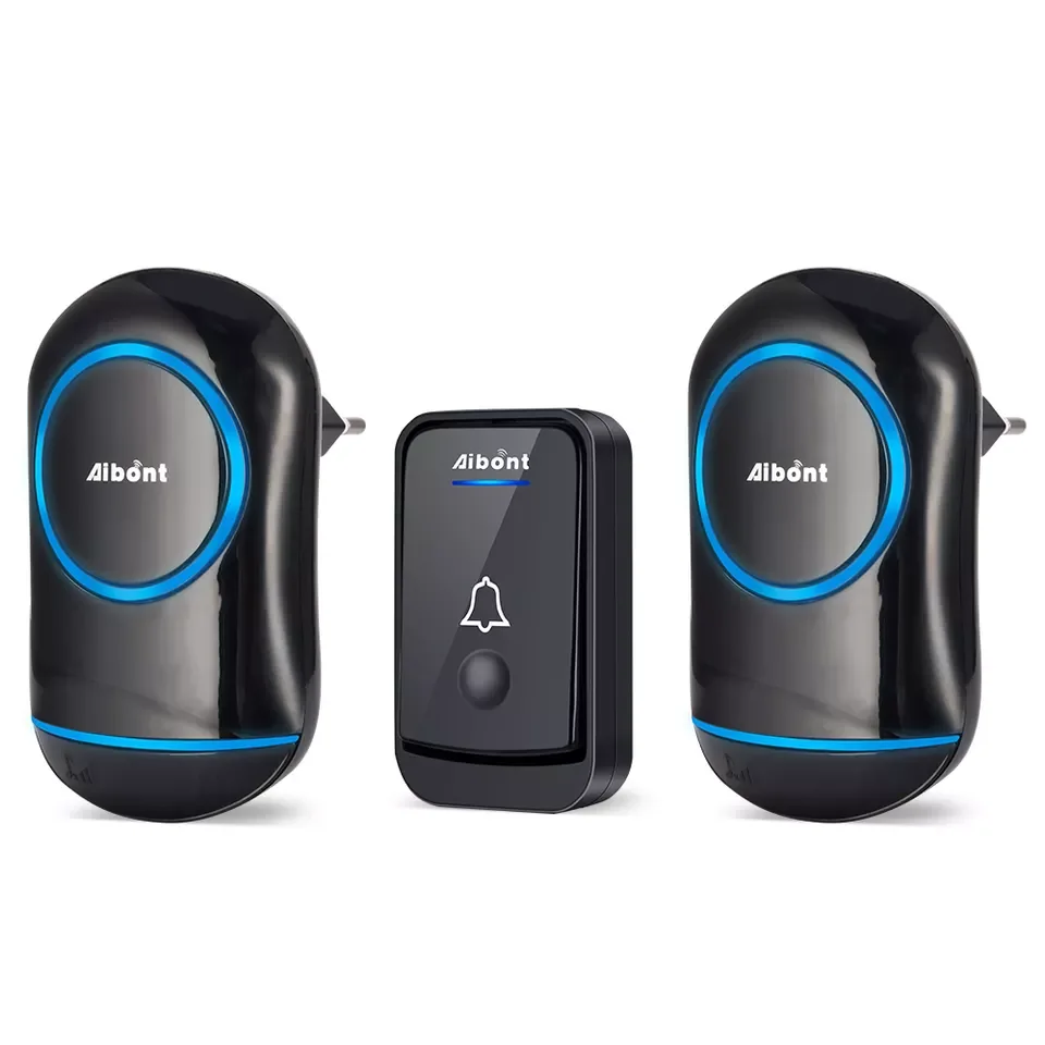 Беспроводной дверной звонок, 200 м, без проводов, кинетический дизайн