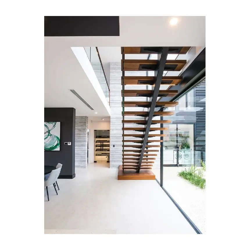 Solid Ash Wood Stair Treads Indoor and Outdoor Wood Stair Steps