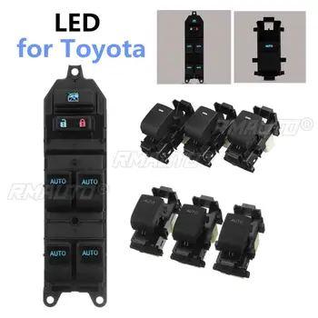 Lighted LED Power Auto Window Switch LHD Left Driving Backlight For Toyota RAV4 Camry Corolla Yaris Cruiser Vios Highlander