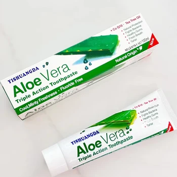 Aloe natural extract toothpaste spot support OEM tooth whitening anti-sensitive toothpaste
