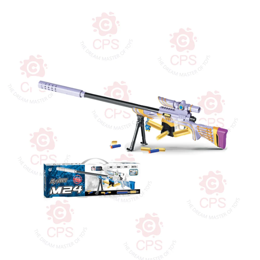 Hot Sale M24 Soft Bullet Gun 92cm Soft Foam Dart Blaster Kids Outdoor Plastic Toy for Shooting Games