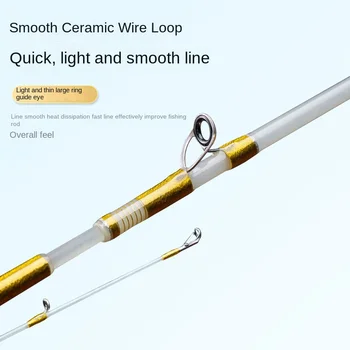 CHEERY Magic Shadow Five Generation Micro Horse Mouth White Fishing Rod Fuji Glass Fiber Stream Road Asian Rod 1.5m 0.5kg – Soft Lure – view 5