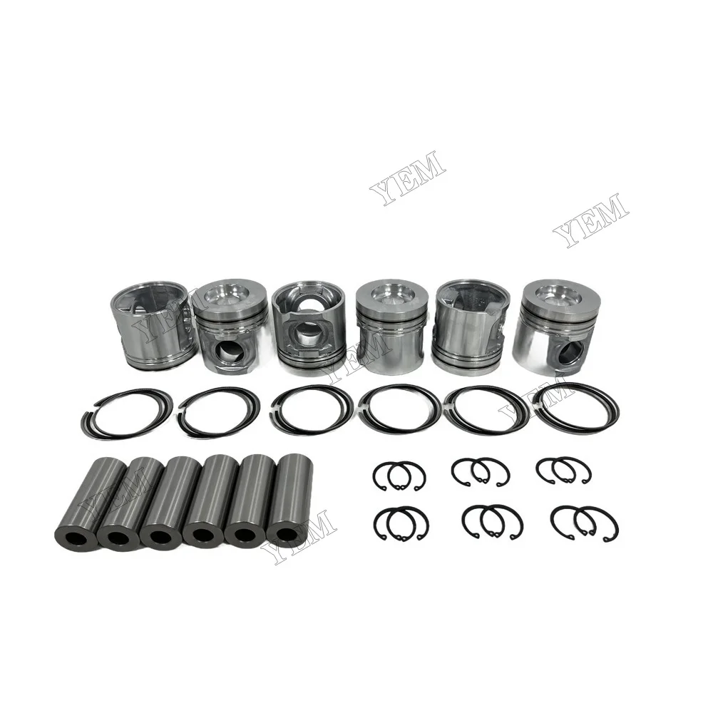 For Volvo D7D Engine Pistons With Piston Rings Engine Parts 6