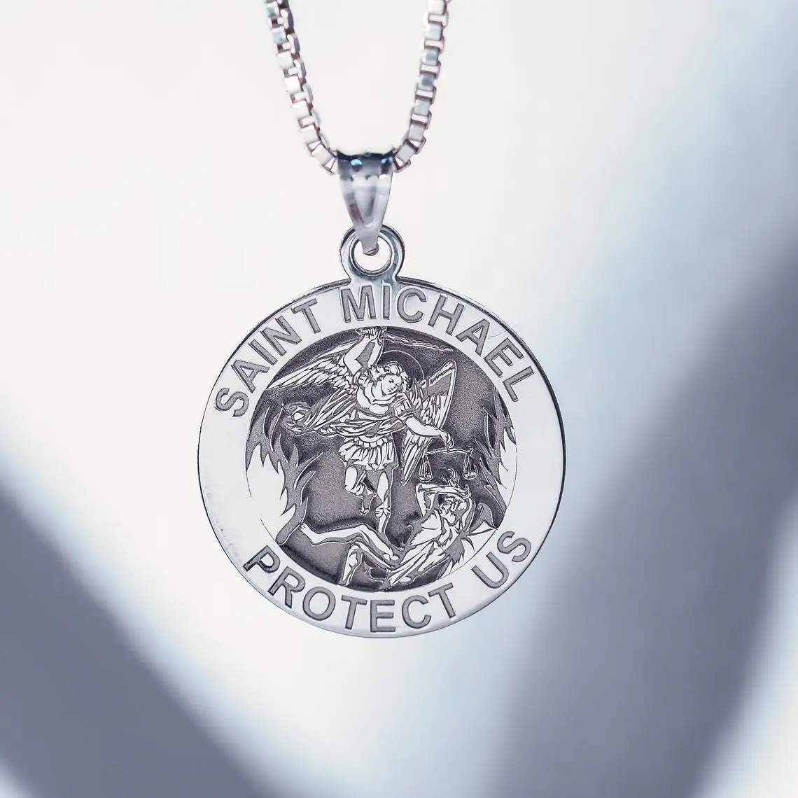 Wholesale Saint Michael Necklace Gold 