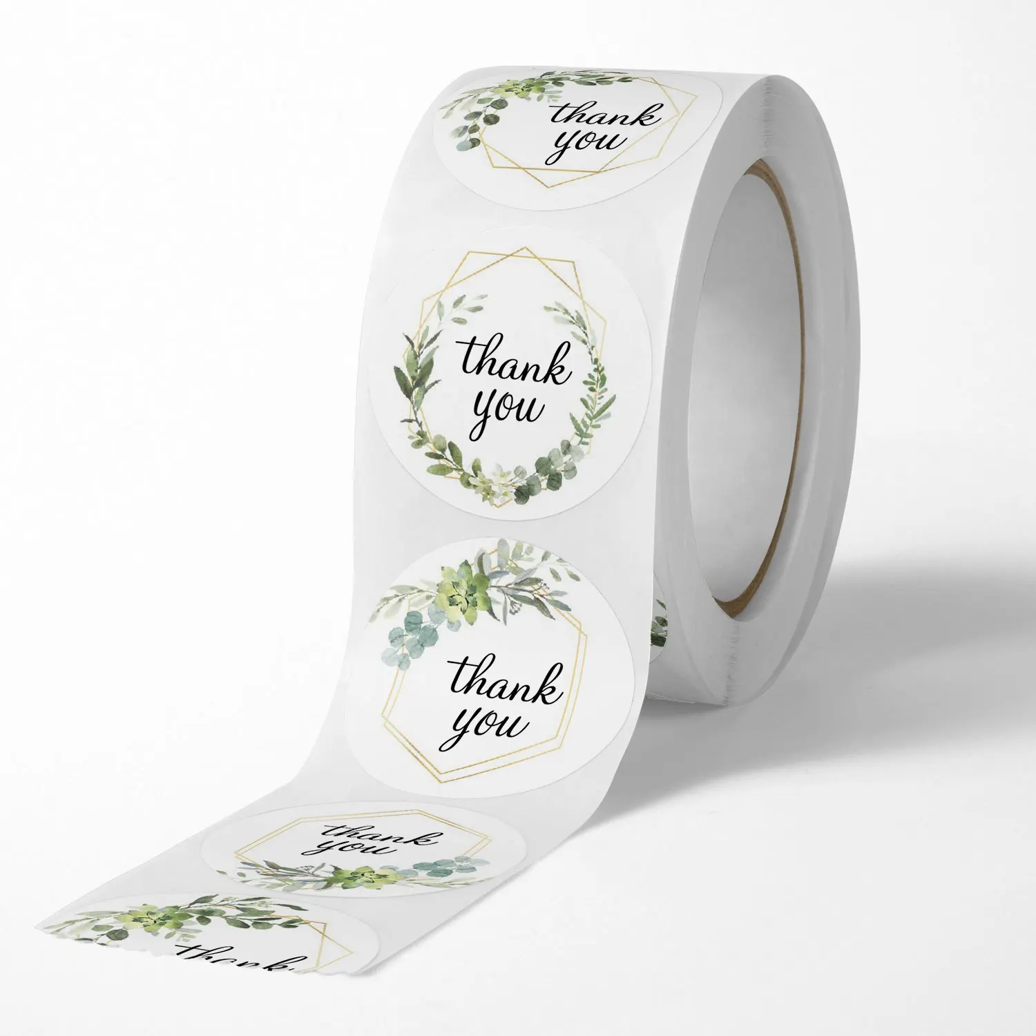 Flower White Customer Mailer & Retail Bag Set of 2, 1000 pcs Thank You Stickers Roll 2.5 cm / 1 inch Small Self Adhesive Label Roll Boutique Supplies for Business Letter Unihom Gift Packaging 