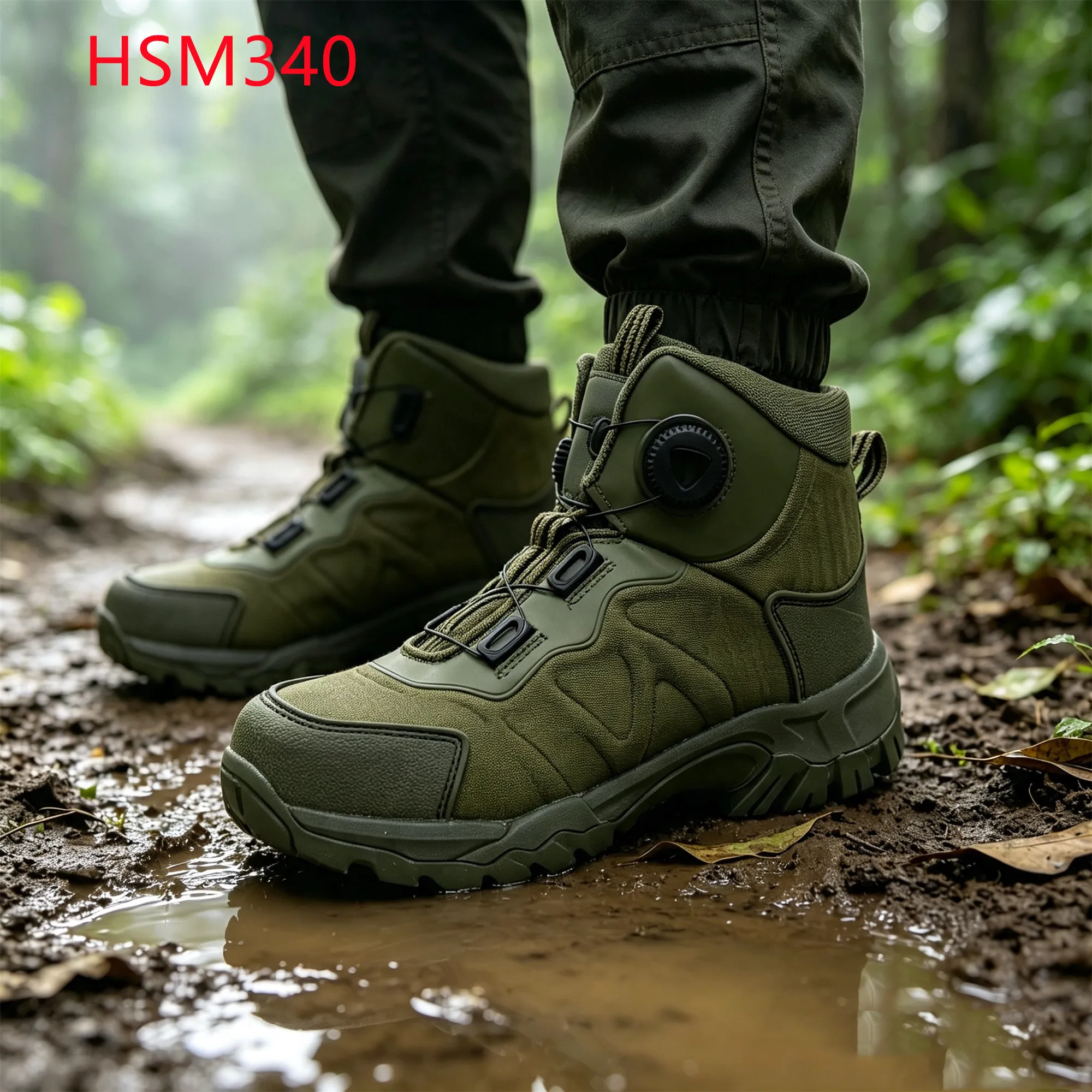 LXG,Indonesia Popular Lace Locking Design Hua Singh Hunting Boots Survival Expedition 4 Inch Anti-impact Sole Jungle BootsHSM340