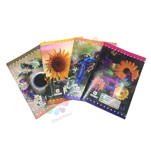 Exercise Book  Size 160* 210 mm  80 Pages  4 Line with Left Margin & 1 Side Plain Neon Orange Cover Cheap Price