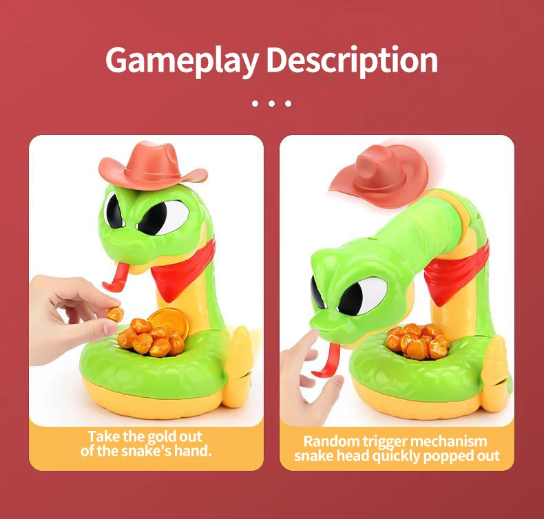 Hungry Snake With Smart Electric Board Game And Sounds Rattlesnake