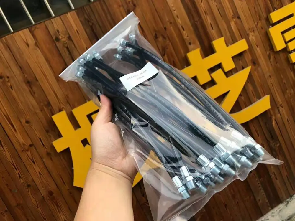 12inch Heavy Duty High Pressure Long Extension Grease Gun Hoses Flexible Grease Pipe Hose For