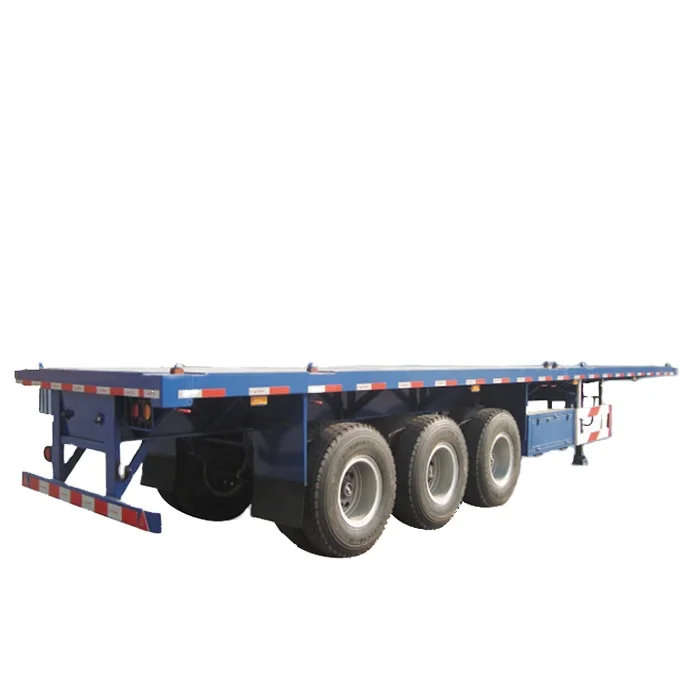 Vehicle Master Tri-Axle 3 4 5 Axles 40ft Trailers 50 Tons 20ft 40ft 50ft 53ft Container Chassis Flatbed Semi  Trailer for Sale