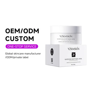OEM Skin Care Beauty Product Vitamin C Hydrating Facial Masks Lighten Dark Spots Moisturizing Whitening Clay Sleeping Face Mask