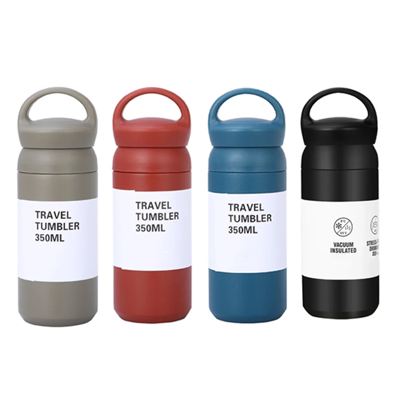 350ml double wall stainless steel handle style vacuum bottle