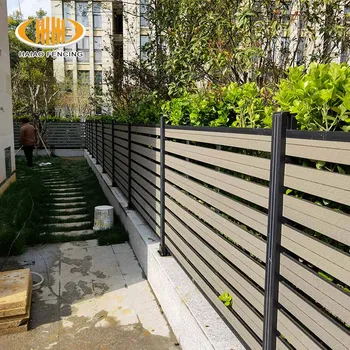 Customized Garden Solid Composite Fencing Designs 6x8 Ft Wpc Fence Wall ...