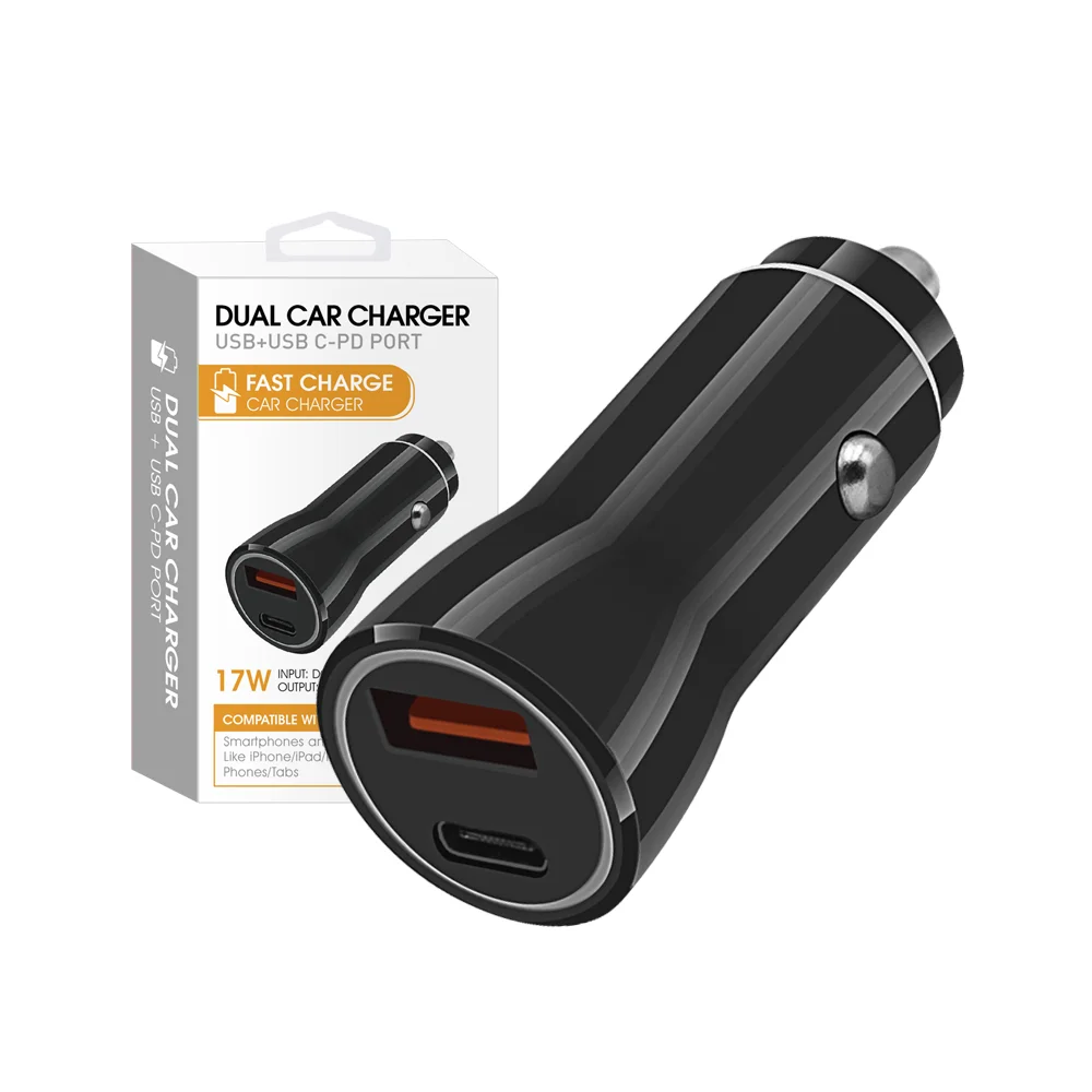 Direct Price Phone Accessories 3.1a Dual Port Usb And Usb C Car Charger