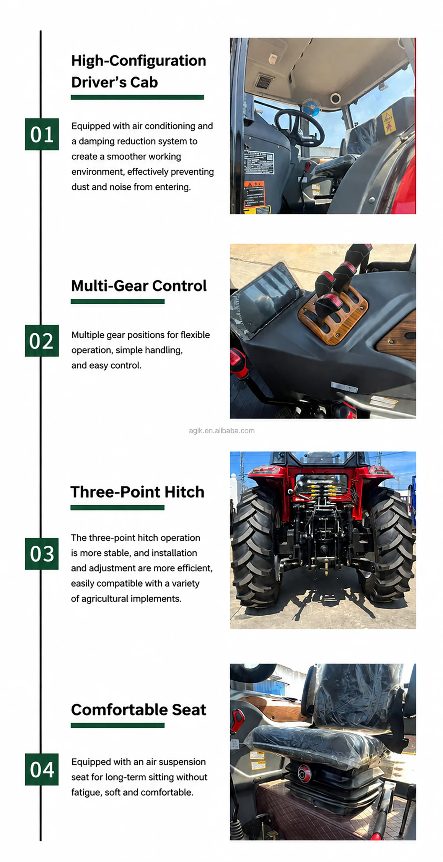 4WD Agricultural Wheel Tractor