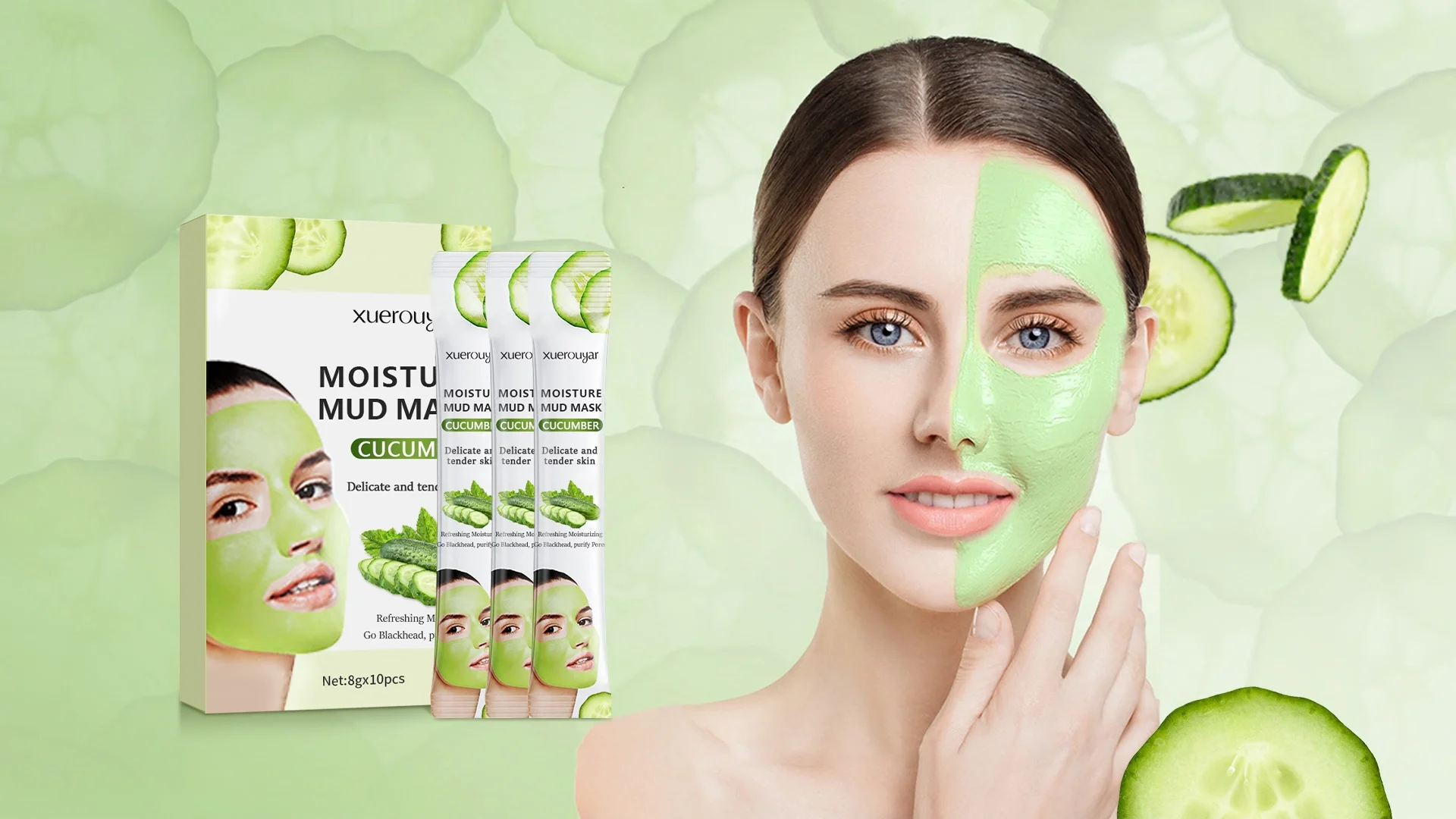 Beauty Organic Mud Mask Moisturizing Oil Control Shrink Pores Blackhead ...