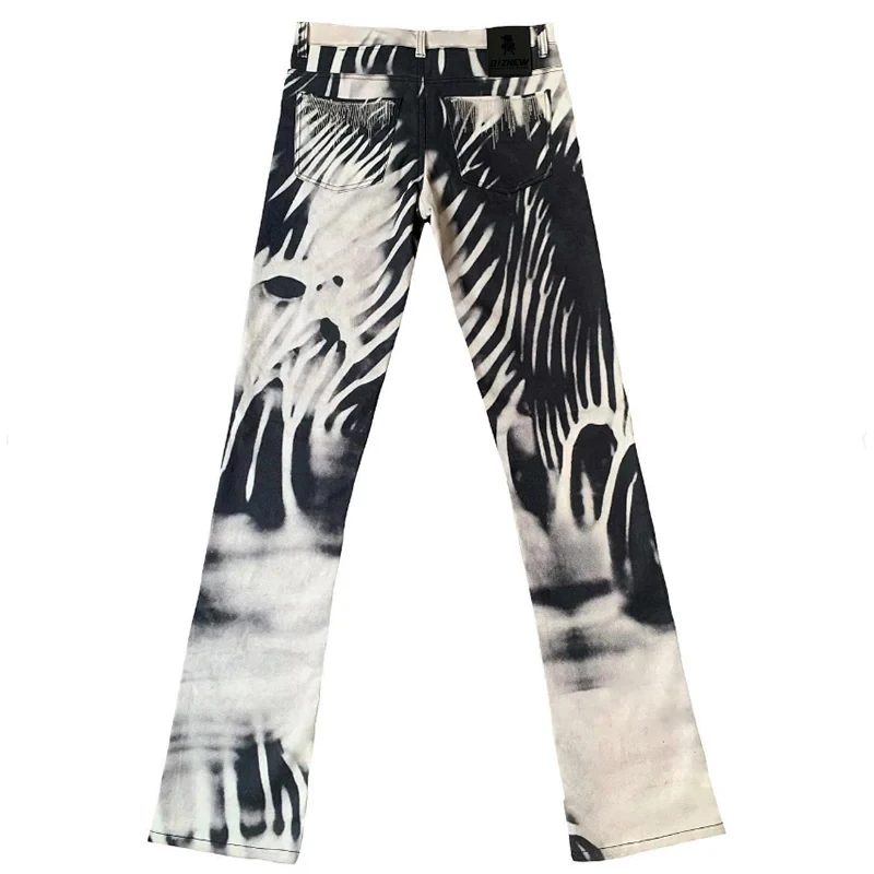 DiZNEW Denim Factory Direct Wholesales Fashion All Over Printing men denim pants jeans supplier