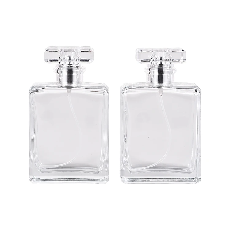 Rectangle Perfume Bottle, Clear