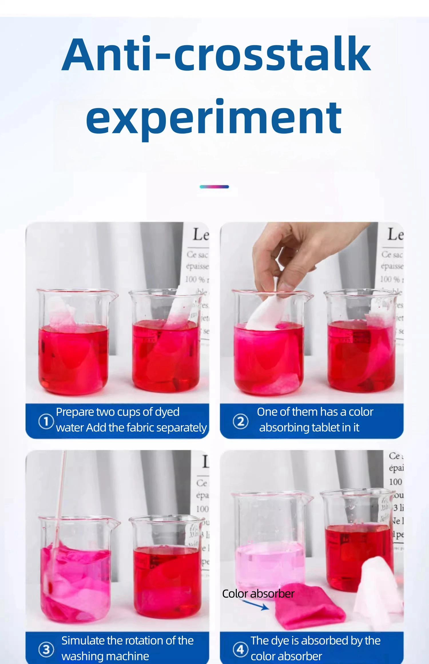 Customized Color Catcher Sheet For Laundry From Professional
