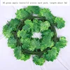 30 foglie di acero verde (12 pezzi per confezione, lunghezza 2 m)