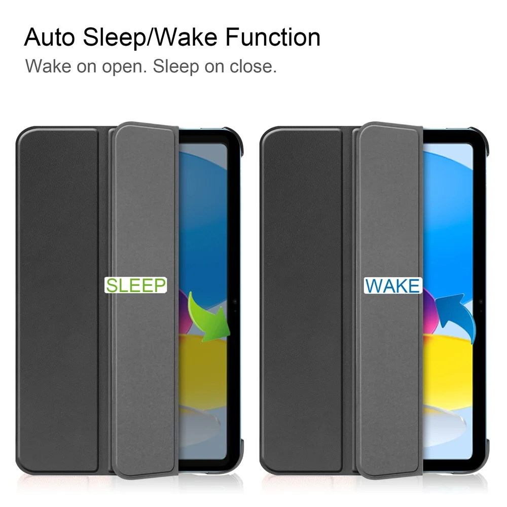 Custodia IPad 10ª Gen 2022: Pelle PU Premium Con Autosleep E Supporto