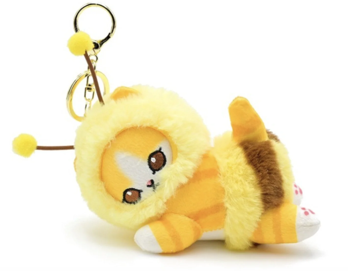 2 Pièces Porte-clés Peluche Abeille Mignonne - Décoration Sac Pendentif Doux Charmant Pour Adultes Et Enfants