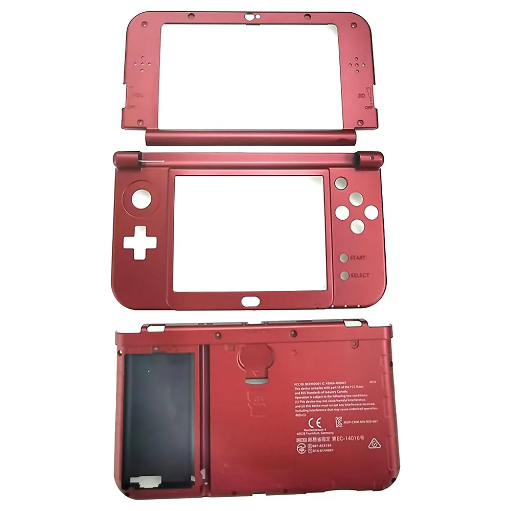 Housing Shell Replacement for New 3DS XL LL B C D Face Upper Screen Frame + Buttons Middle Faceplate + Lower Battery Cover Plate