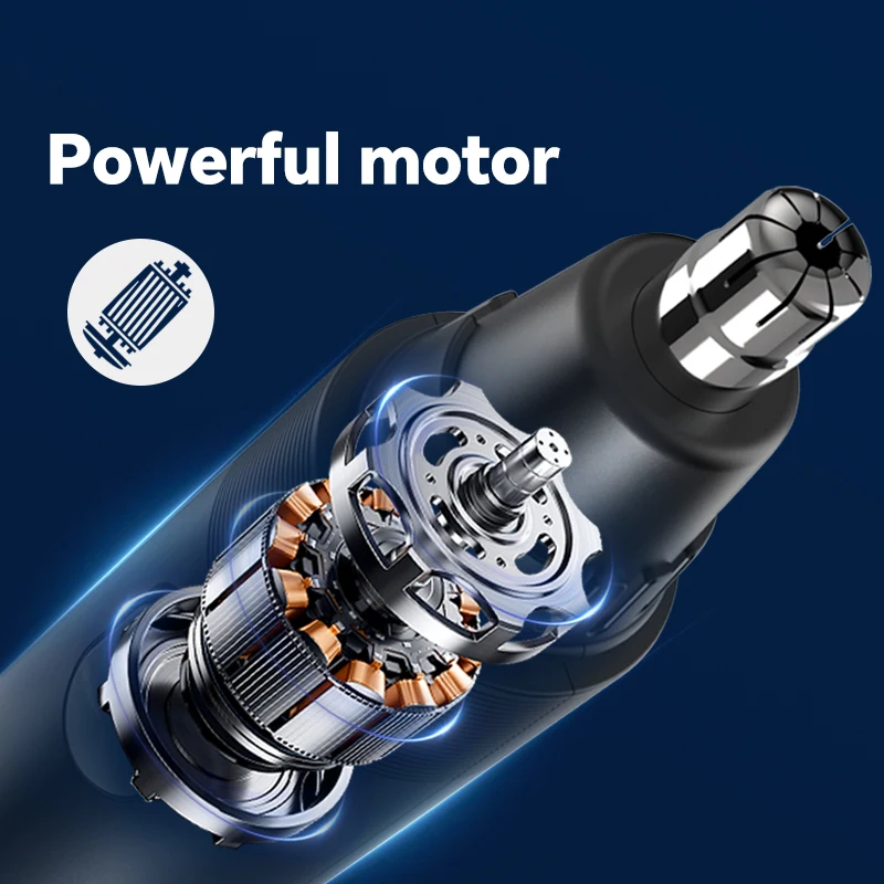 Portable Rechargeable Four-in-One Nose Hair Trimmer Set Electric Push Shear for Home Salon Car RV Use Durable Plastic for Garage factory