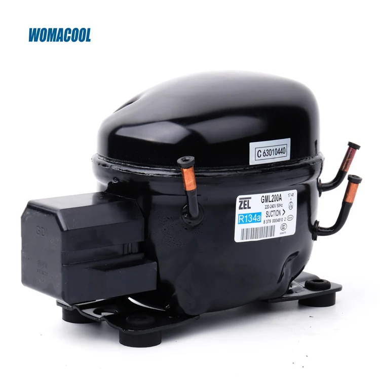 ZEL Hermetic Compressor R134a GML200A/200D 1/4HP 冷凍機用 कम्प