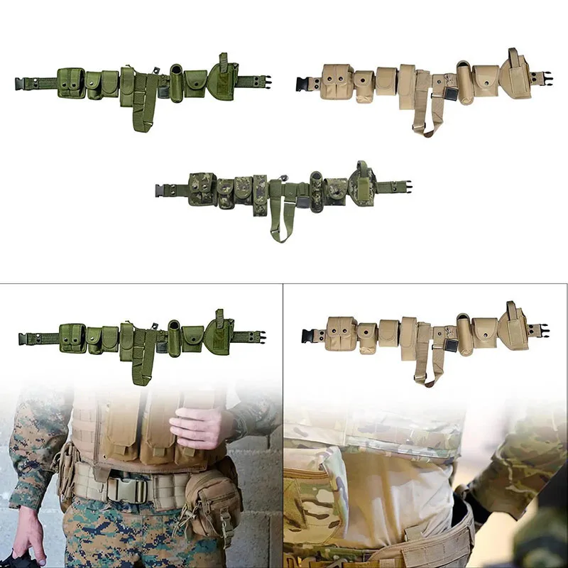 High Quality Mountaineering High Density Material Duty Belt Durable Bag Practical Waist Tool Bag Tactic Waist Belt