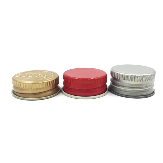 Top Selling 28mm Pilfer-Proof Plastic Jar Lid Metal Screw Cap Aluminum Cap for Beverage Glass Bottle