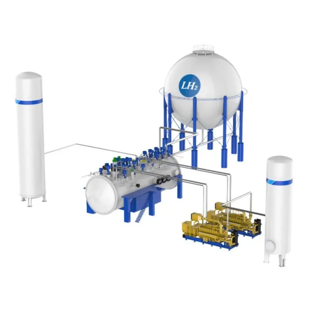 Nova Tecnologia: Dispositivo de Liquefação Criogênica de Hidrogênio 1000L/H  – Máquinas de Liquefação de Gás para Geração de Energia com Motor de Bomba  ..., image size:1080x1080