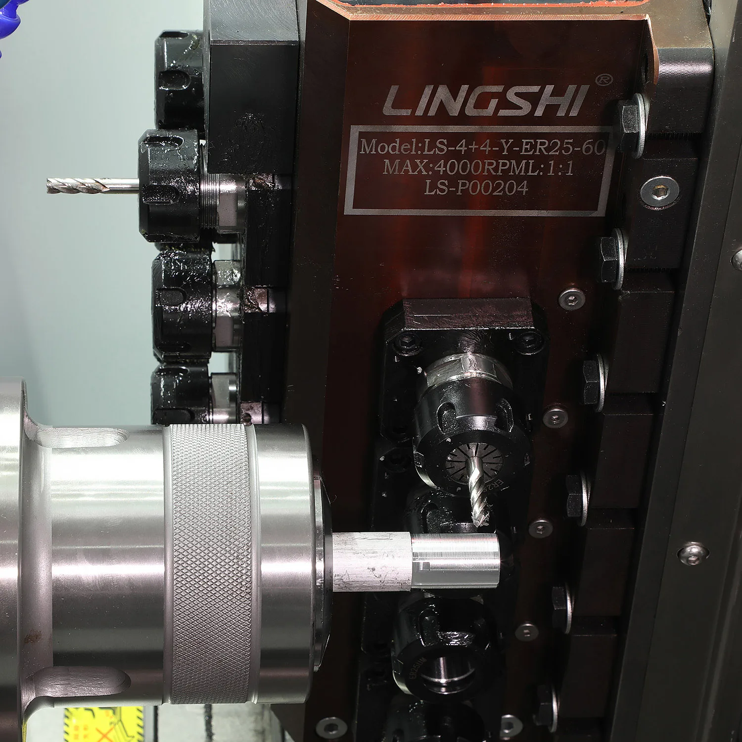 Machine Manufacture Metal Cutting With Chip Conveyor & Automatic bar Feeder Tool Holder Block Small Cnc Turning Lathe Machine