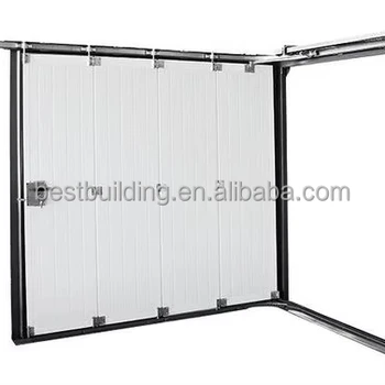 Modern Style Side Sectional Garage Door Finished Surface Modern Side Opening Insulated Garage Door