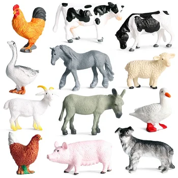 Wholesale Simulation Mini Plastic Toy Animal Farm Animal Toys For Kids