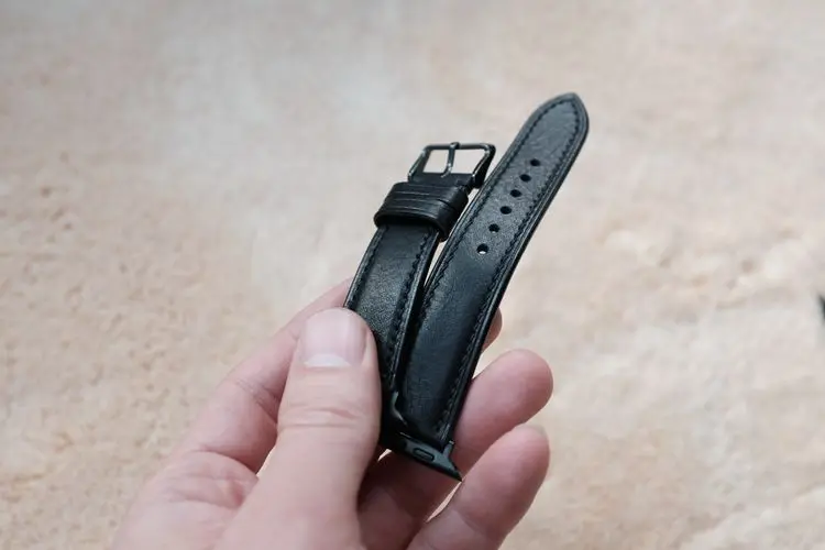 Genuine Brown Leather Watch Band For Apple 41/38/40mm,42/44/45mm Smart