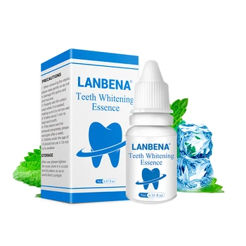 LANBENA Private Label OEM portable Teeth Whitening Liquid Professional Easy White Teeth Whitening Essence