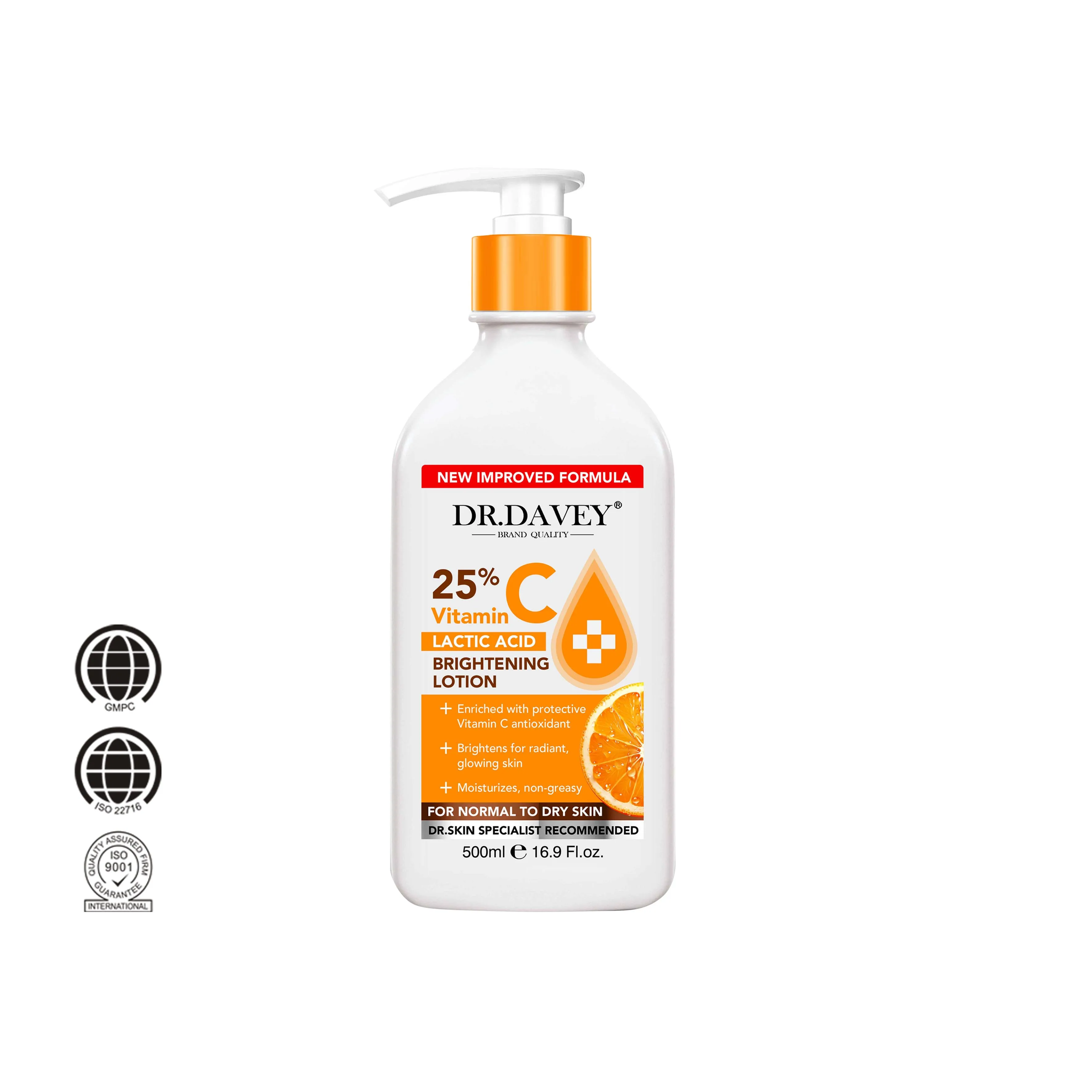 DR.DAVEY Vitamin C Lactic Acid Body Lotion - Brightening