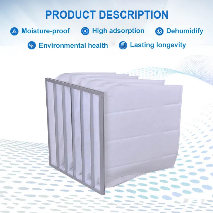 F5 F6 F7 F8 F9 Medium Efficiency Filter Bag Synthetic Fiber Air Conditioning Ventilation Pocket 6021