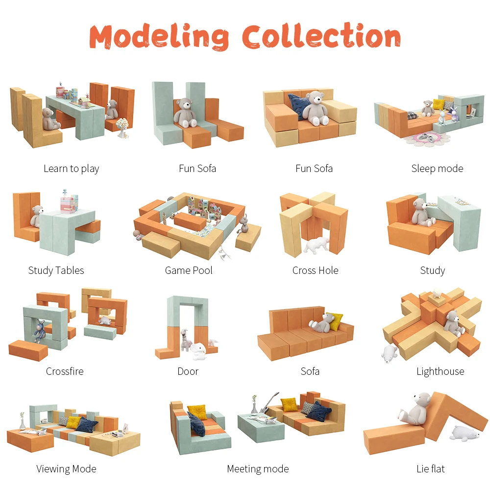 Variety Free Combination Splicing Washable And Removable Cover Baby