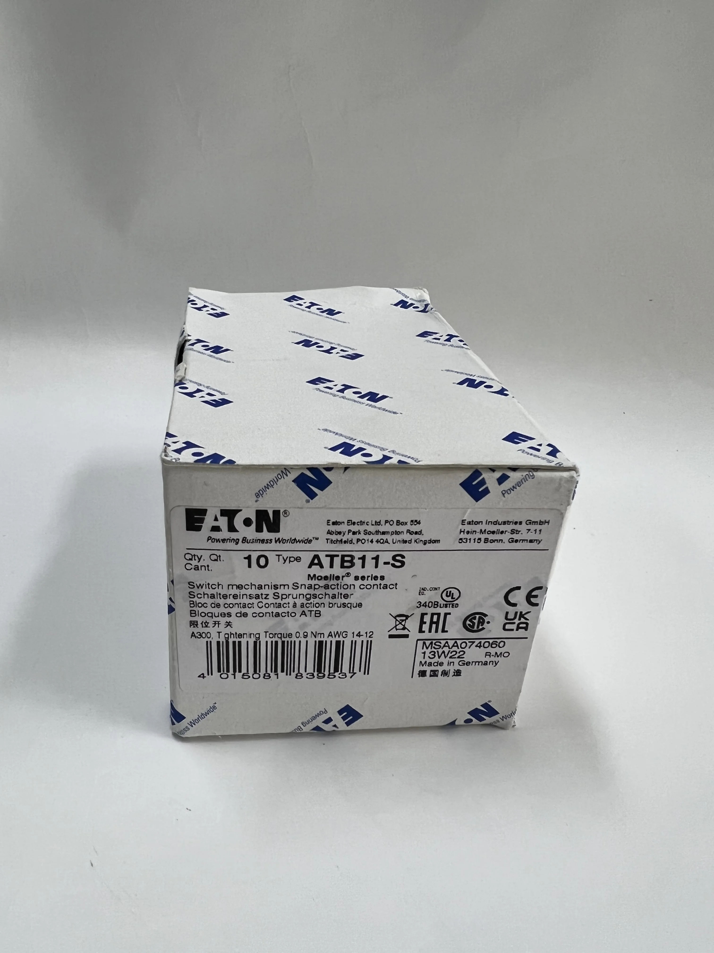 Eaton Switch Mechanism ATB11-S Eaton Switch Mechanism ATB11-S