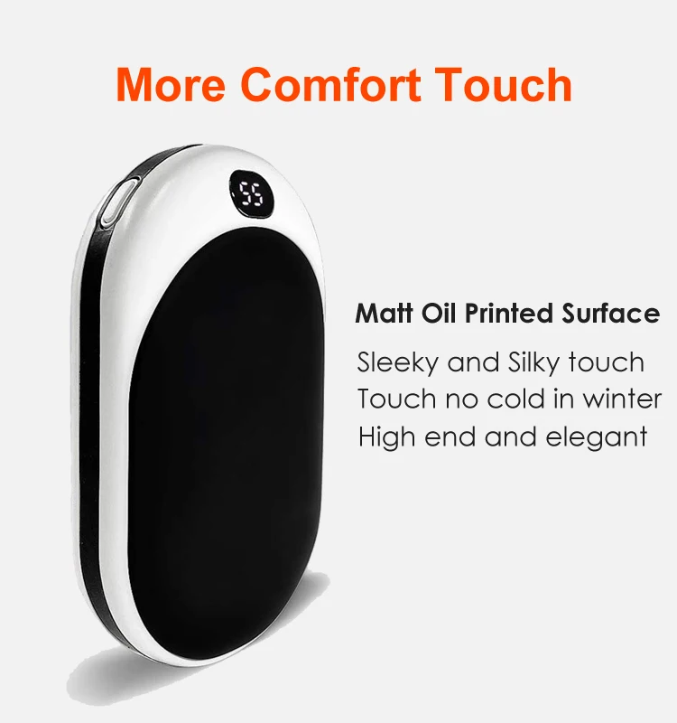 
 New 12000mAh Hand Warmer Power Bank, Portable Pocket Mini USB C Electric Rechargeable Hand Warmer for Winter  