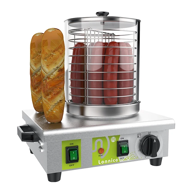 Catering Cart Food Electric Sausage Hot Dog Spike Warmer Machine Baking