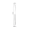 Thick 410 no. 2 table knife