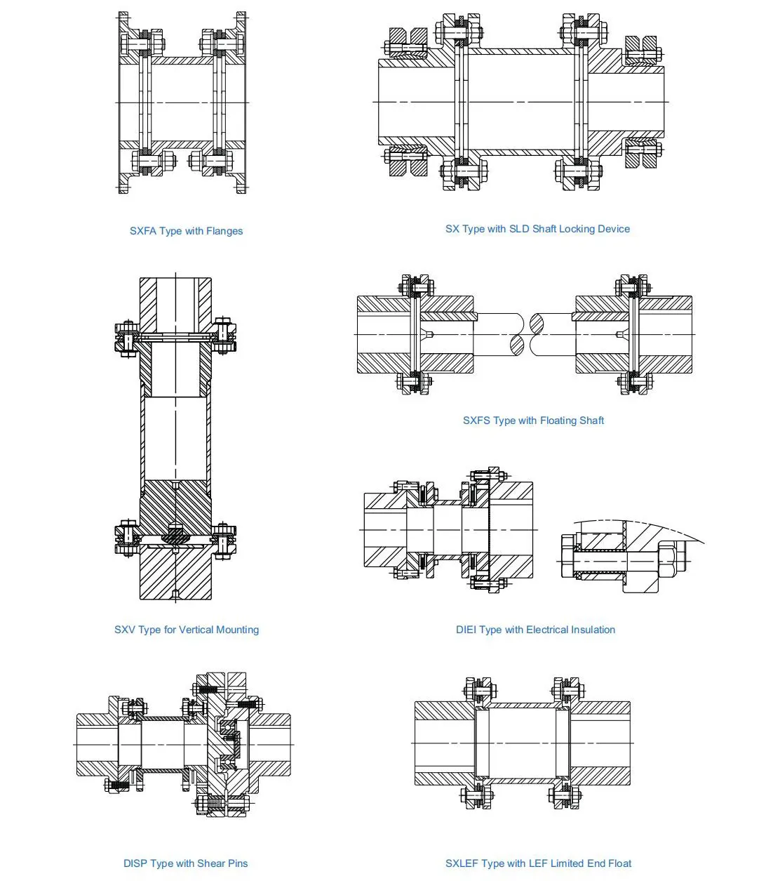 Hl Type Flexible Muff Flange Bush Flexible Elastic Sleeve Oldham Steel