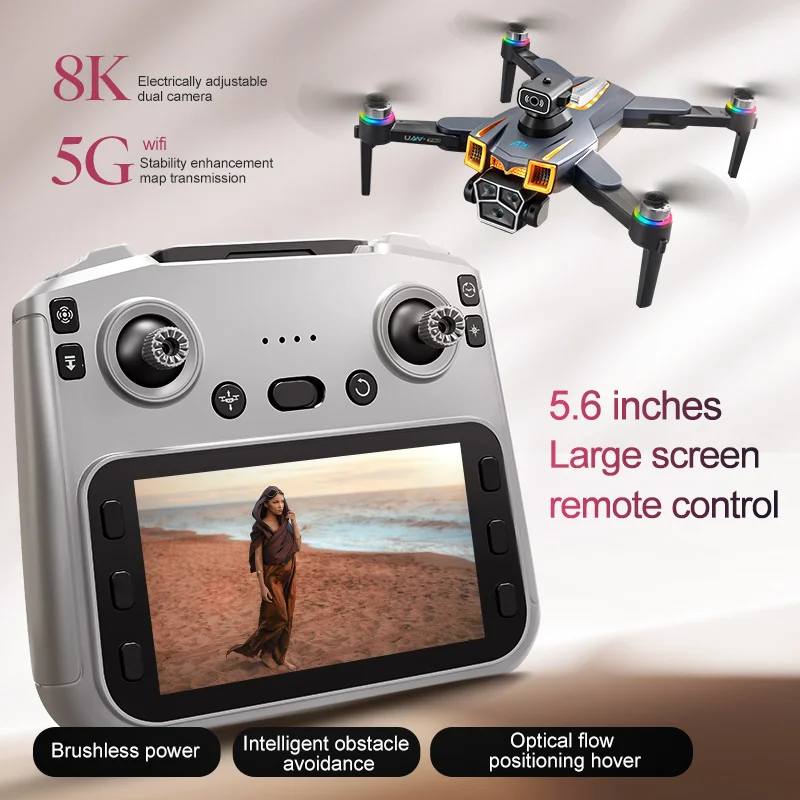 A19 Pro Drone 480p 90° ESC Camera Screen Controller 100m Transmission Wifi  Obstacle Avoidance Brushless Motor 360° Roll One-key - Main Image