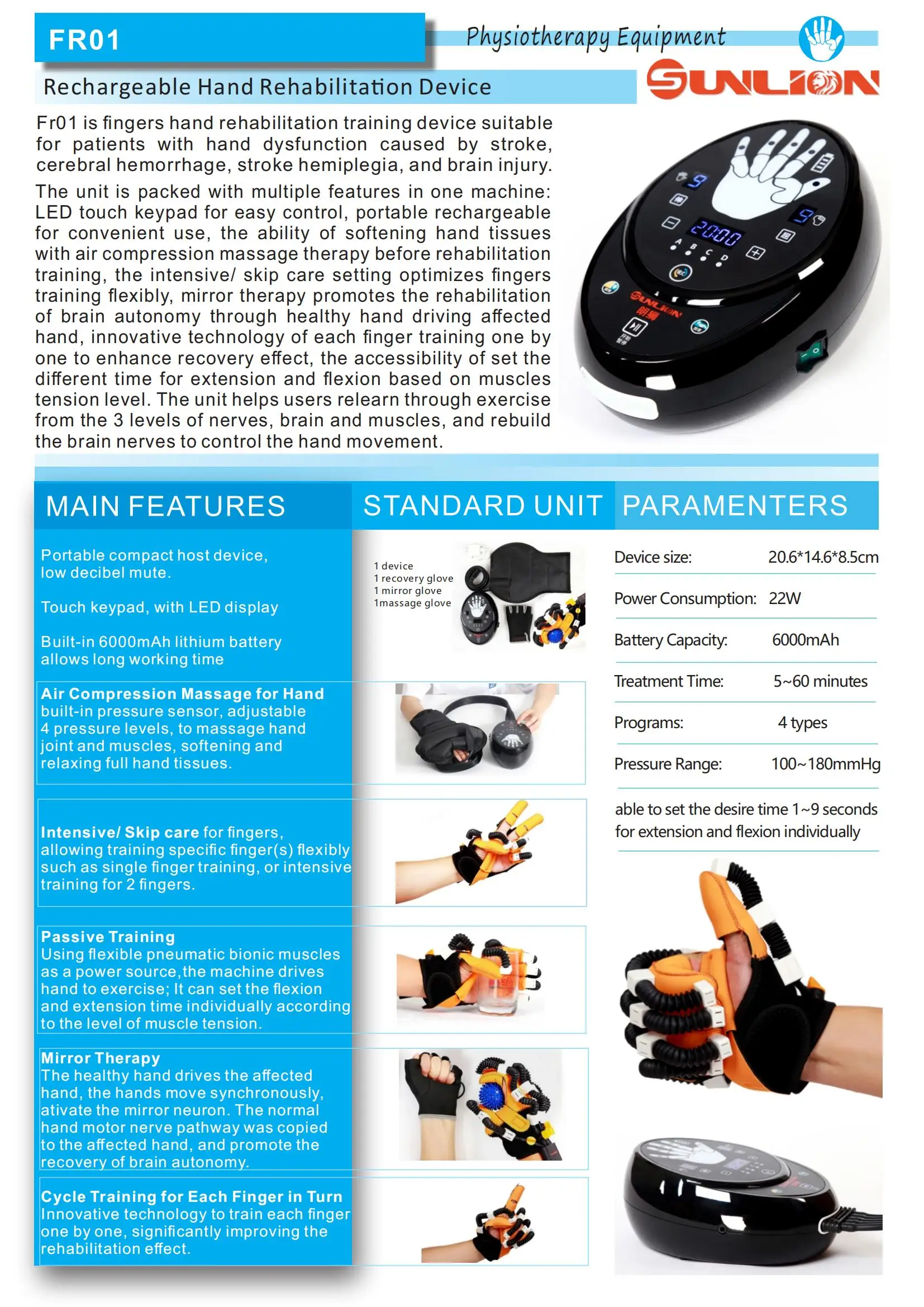 Hand Rehabilitation Training Equipment Used for Hand Stroke Hemiplegia and Hand stiffness and weakness with CE approved supplier