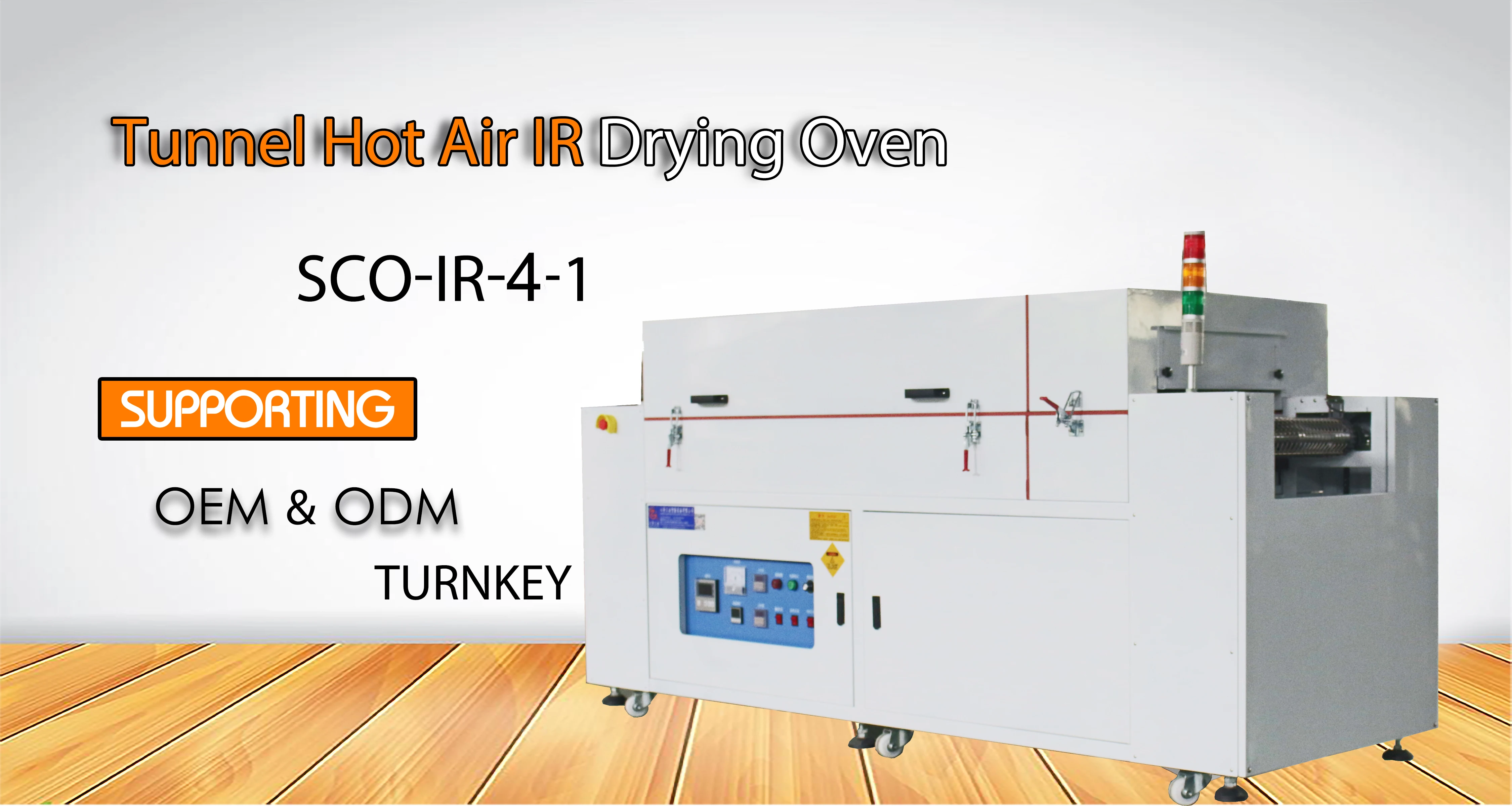 New Fruit Food Instrument Electronic products Dehydrator Conveying IR Infrared Hot Air Tunnel Drying Machine