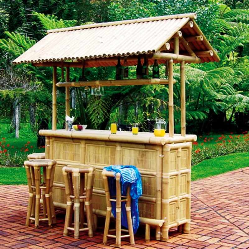 Hot販売竹屋外バー防水竹カウンターティキバー販売のため| Alibaba.com