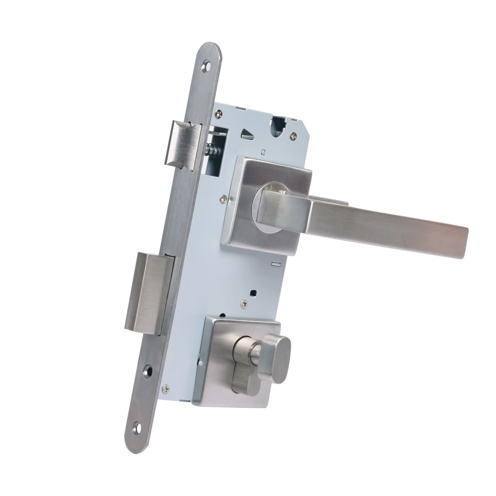 Kesaf Modern Black Luxury Door Locks Handle 304 Stainless Steel Door Handles For Wooden Door